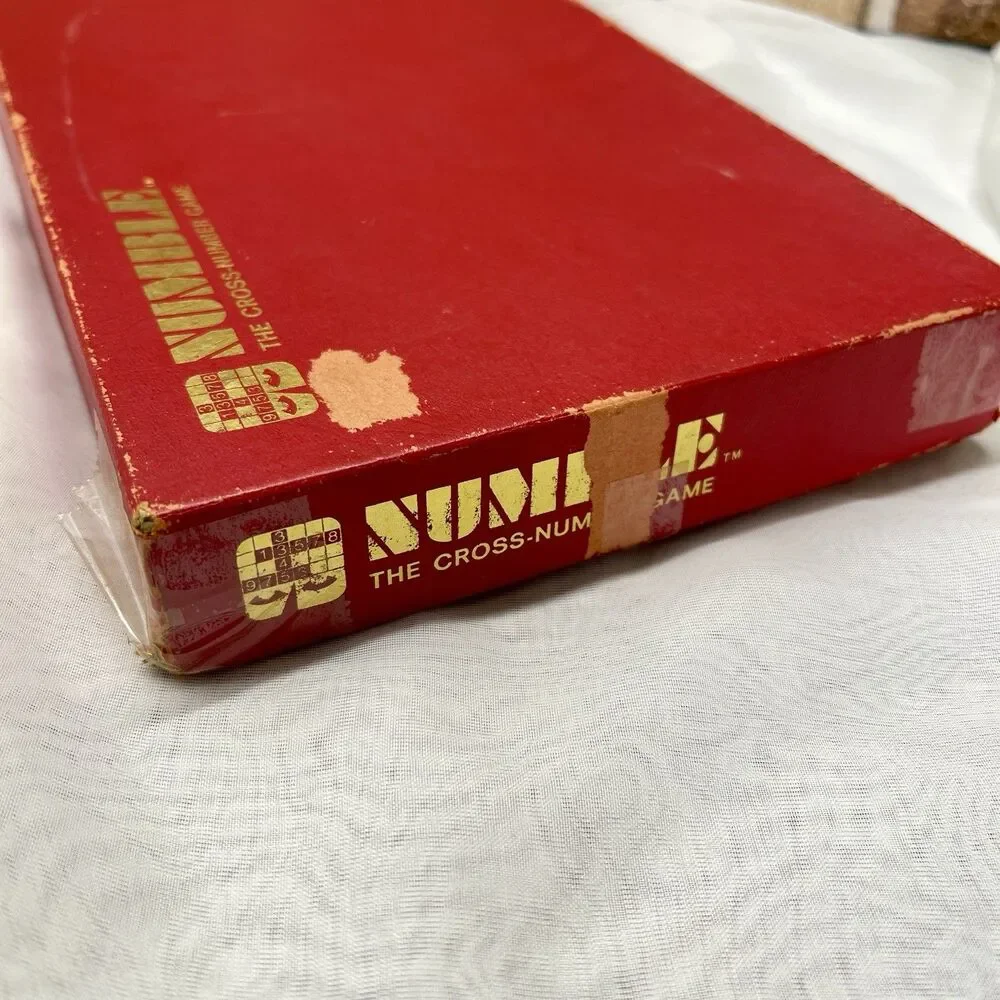 VTG 1968 Retro Numble The Cross Number Board Game Rare Collectible, Complete